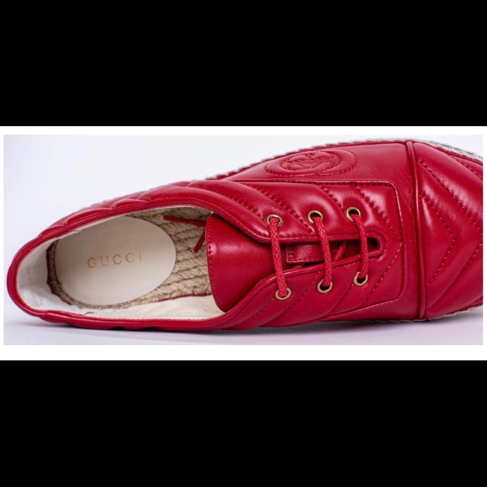 Gucci platform espadrilles, Red and so comfy